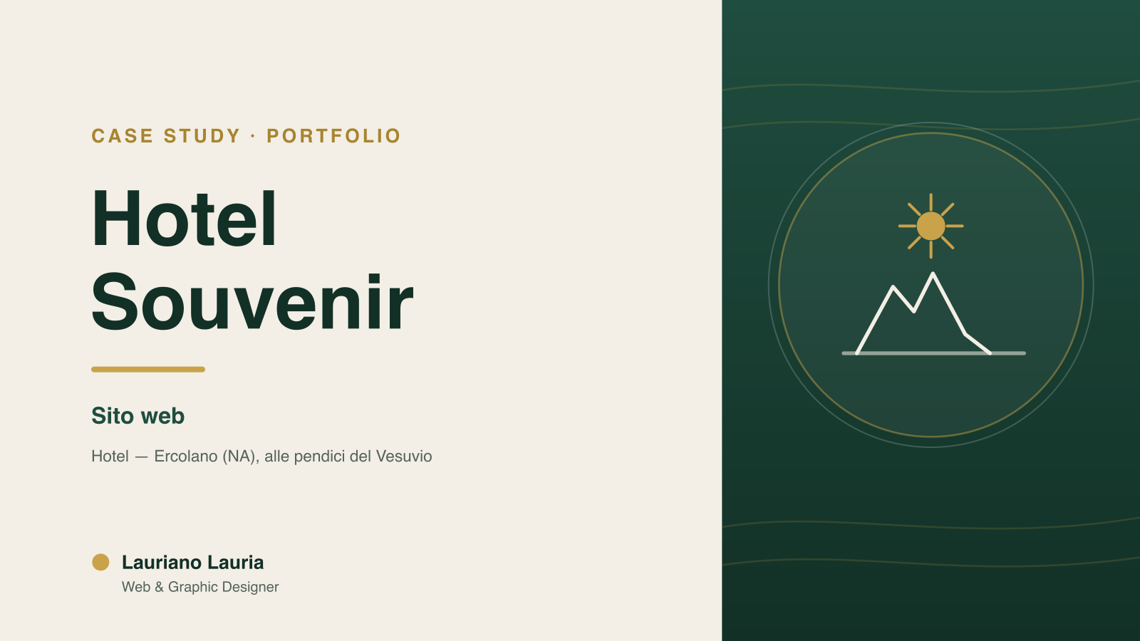 Progetto Hotel Souvenir realizzato da Lauriano Lauria