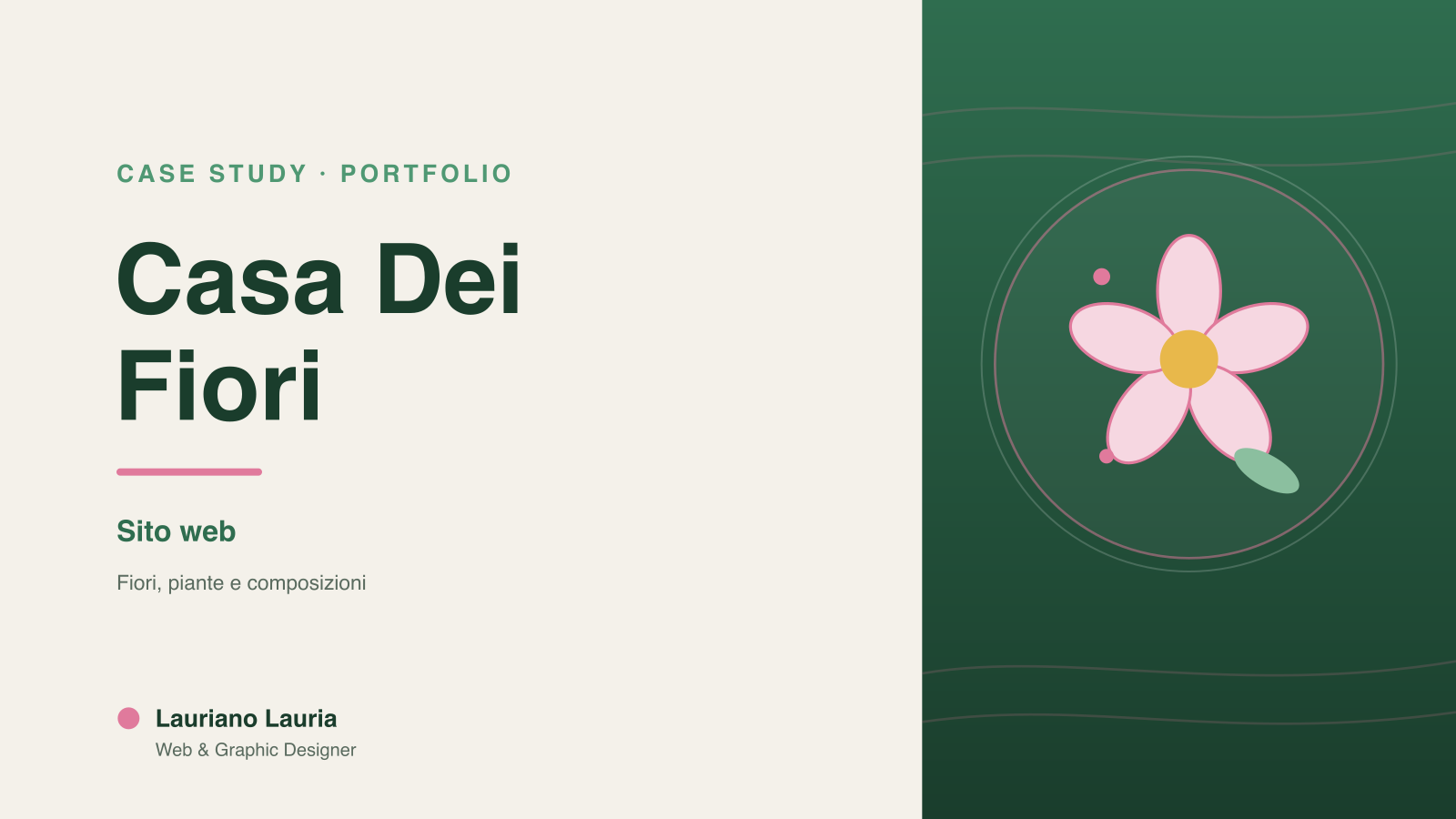 Progetto Casa Dei Fiori realizzato da Lauriano Lauria
