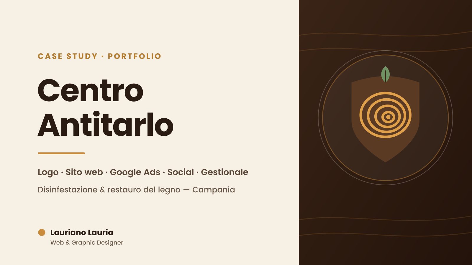 Progetto Centro Antitarlo realizzato da Lauriano Lauria