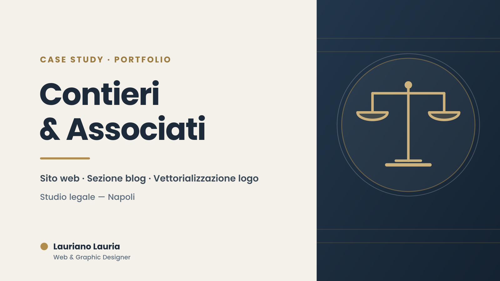 Progetto Contieri & Associati realizzato da Lauriano Lauria