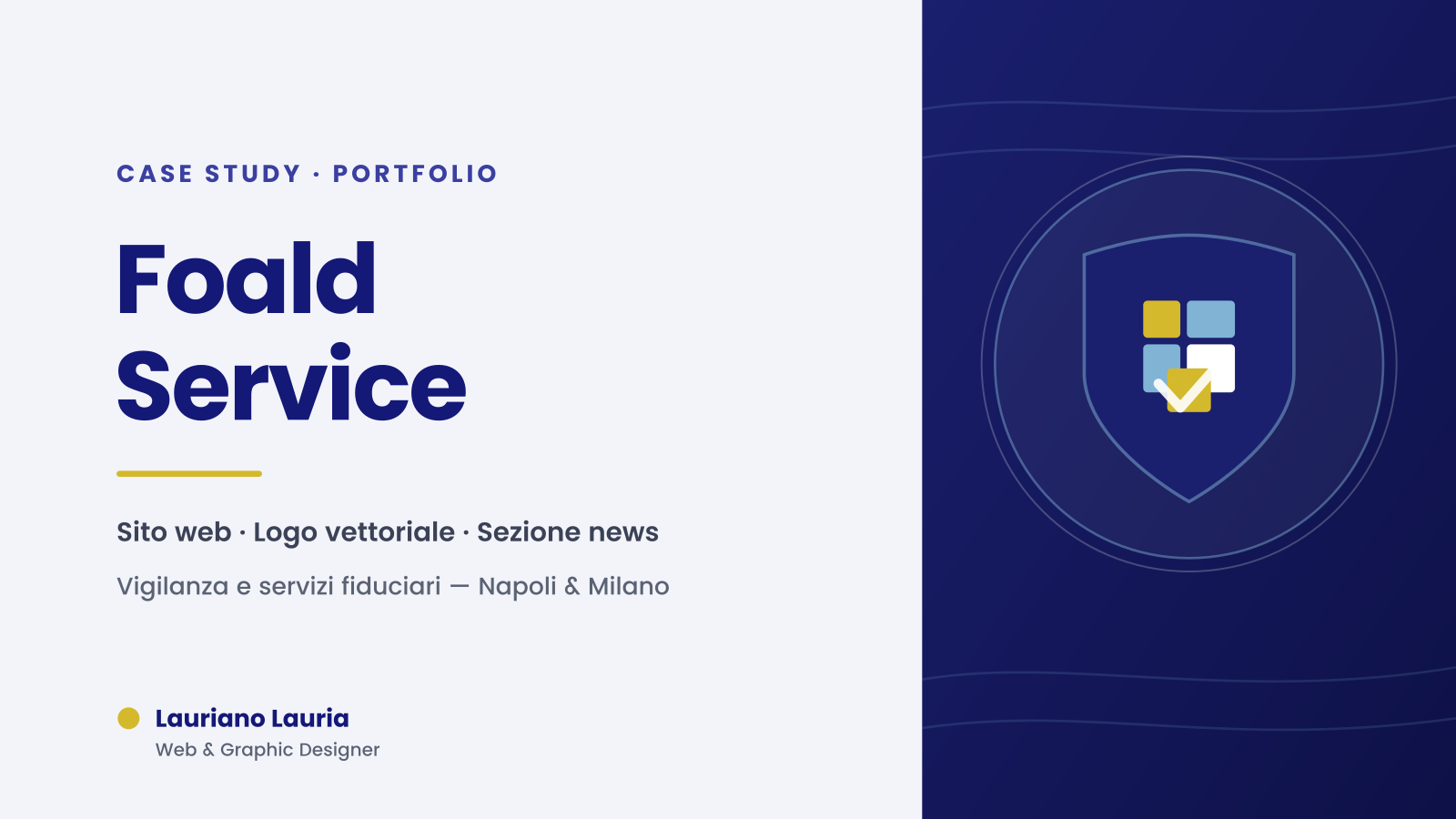 Progetto Foald Service realizzato da Lauriano Lauria