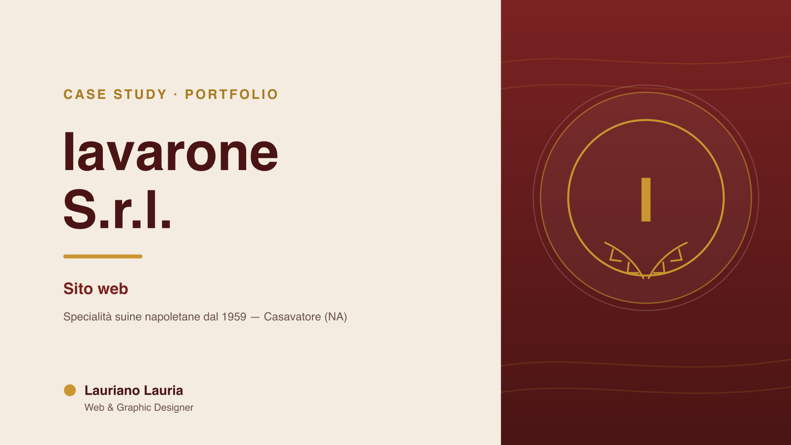 Progetto Iavarone realizzato da Lauriano Lauria