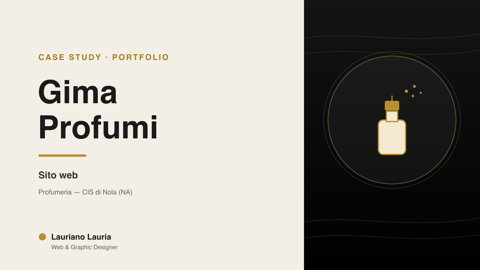 Progetto Gima Profumi realizzato da Lauriano Lauria