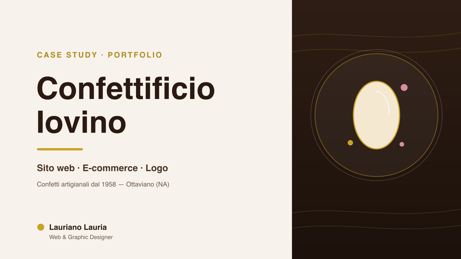 Progetto Confettificio Iovino realizzato da Lauriano Lauria