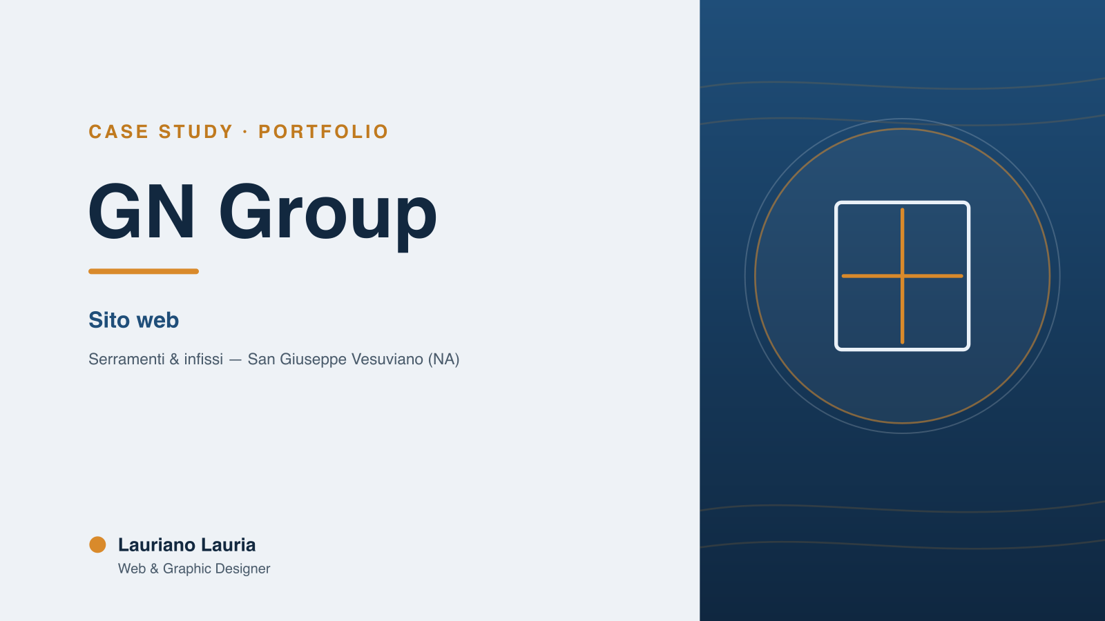 Home del nuovo sito di GN Group, serramenti e infissi in Campania